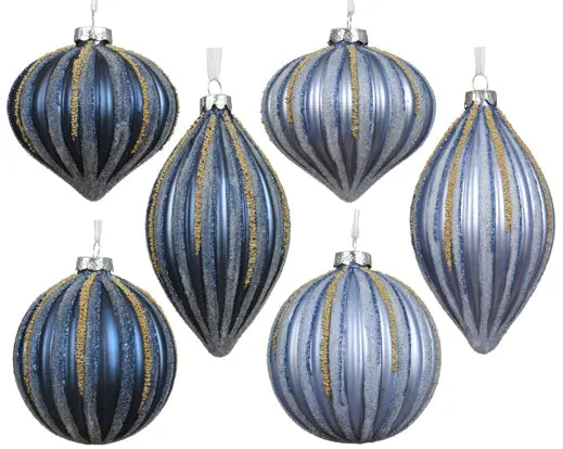 Garden Foggia - Decorazioni Assortite 1 Pz Blu e Glitter