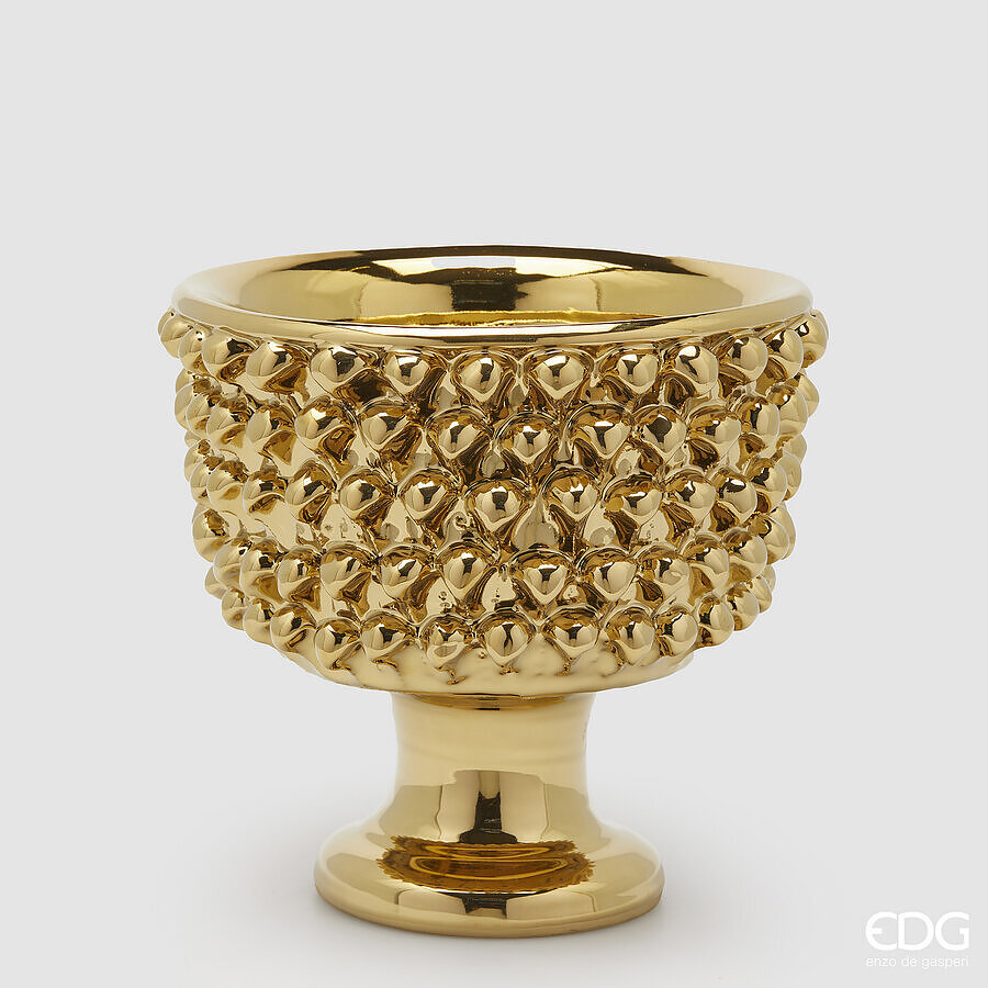 EDG - Vaso Chakra Pigne Gold H24xD28 cm