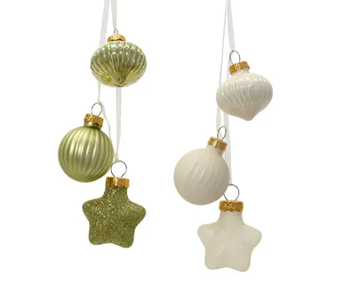Garden Foggia - Decoro Fuso, Pallina e Stella Assortito 1 Pz