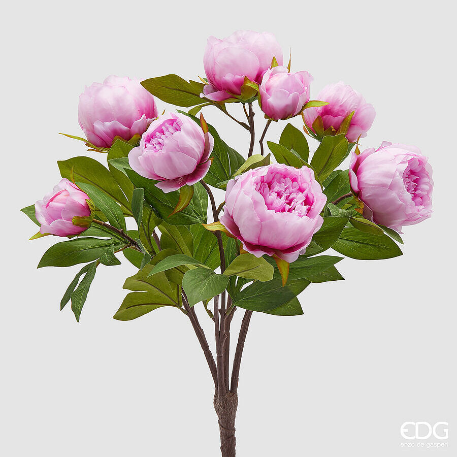 EDG - Ramo Peonie Artificiali H53cm