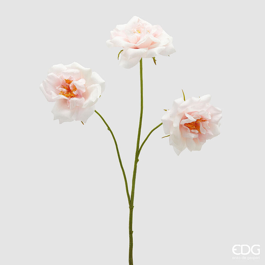 EDG - Ramo Peonia Artificiale H 67cm Rosa Chiaro