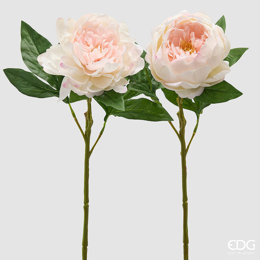 EDG - Ramo Peonia Artificiale H 58 Mix Rosa Chiaro