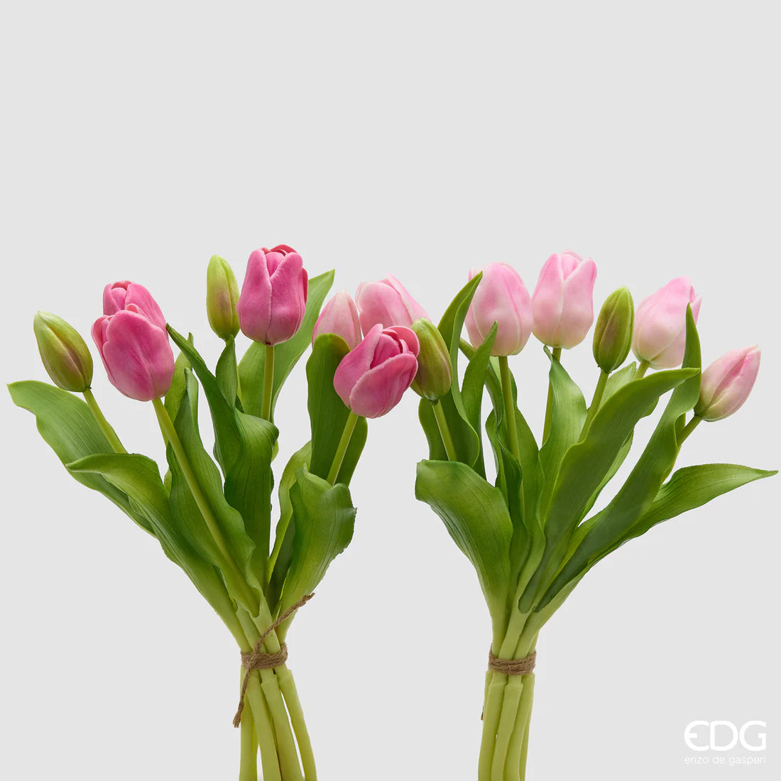 EDG - Mazzo Tulipani H 30cm Ass Rosa Scuro