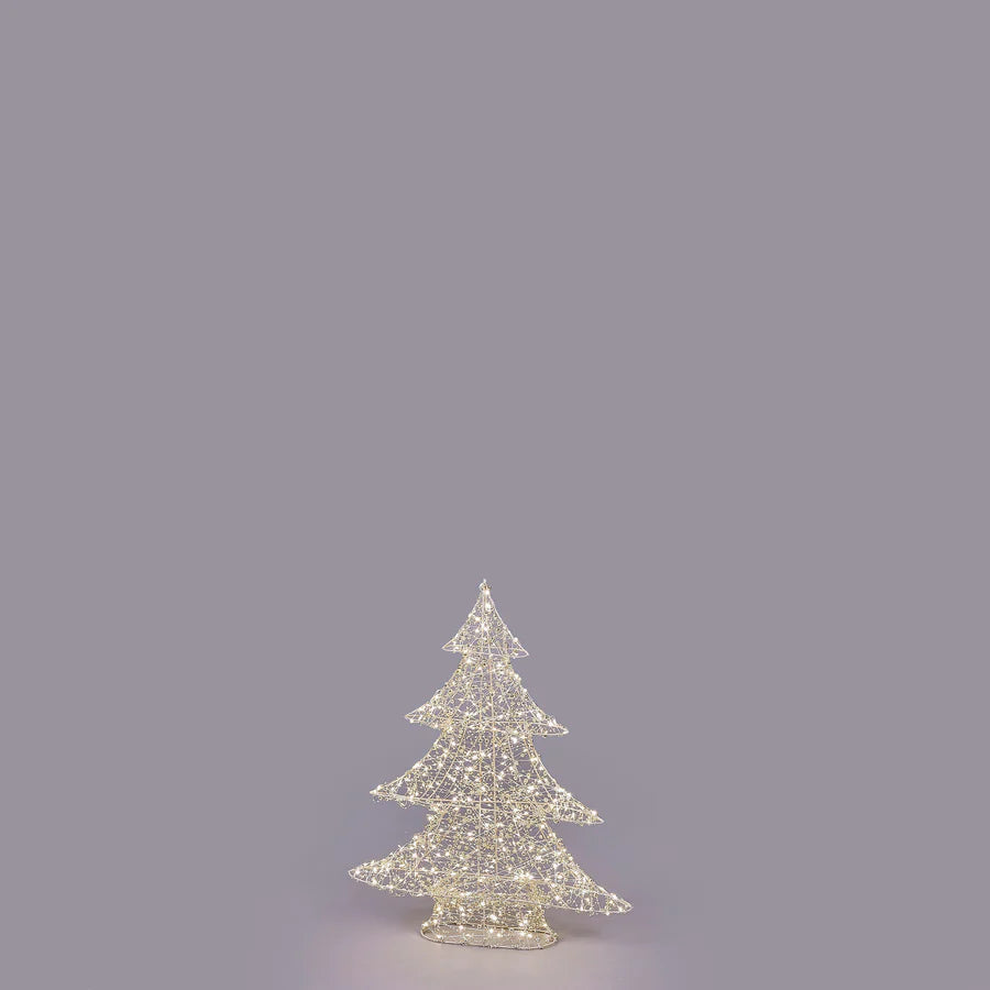 EDG - Albero Led Pearls 400 Microled 59x48cm Oro Chiaro