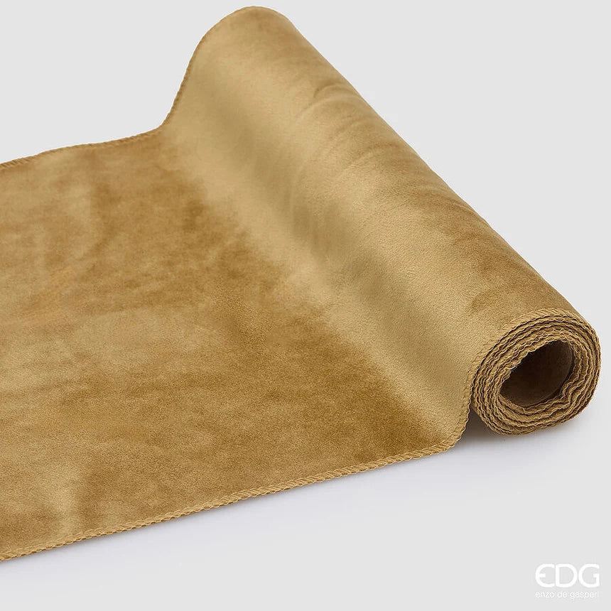 EDG - Tessuto Decorativo Ciniglia Ambra Rotolo 35x180 cm