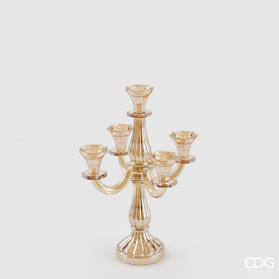 EDG - Portacandela Crystal Sinuoso H 35cm