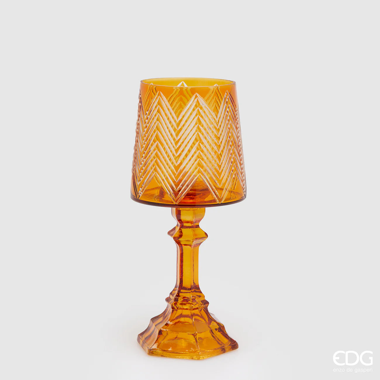 EDG - Portacandela Abat Jour H30 cm Giallo