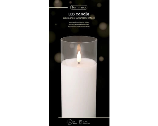 Bougie cylindrique à LED Garden Foggia H 17,5