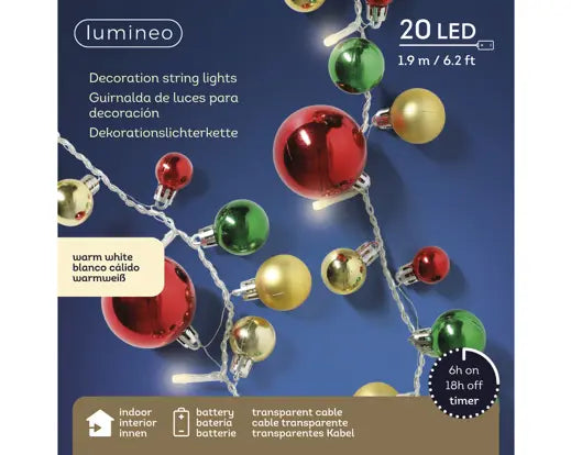 Garden Foggia - Luci Led 190 CM Sferette Multicolor