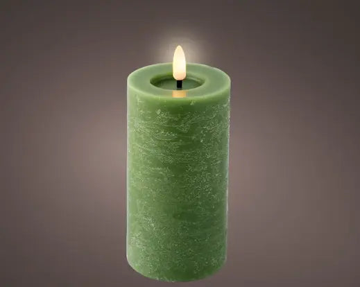 Garden Foggia - Candela Flat Verde H 15cm
