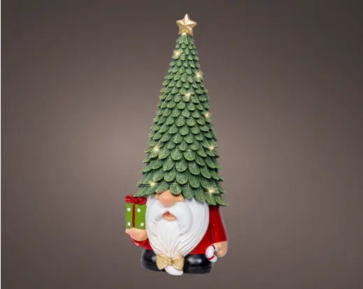 Garden Foggia - Gnomo Natale Con Pacco Led