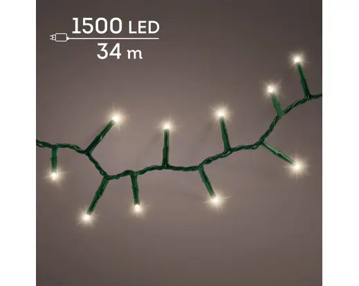 Garden Foggia - Luci Compact 34 mt 1500 LED luce calda
