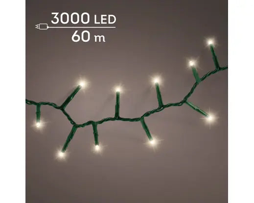 Garden Foggia - Luci Compact 3000 led 60 mt luce calda