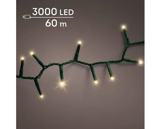 Garden Foggia - Luci Compact 3000 led 60 mt soft gold