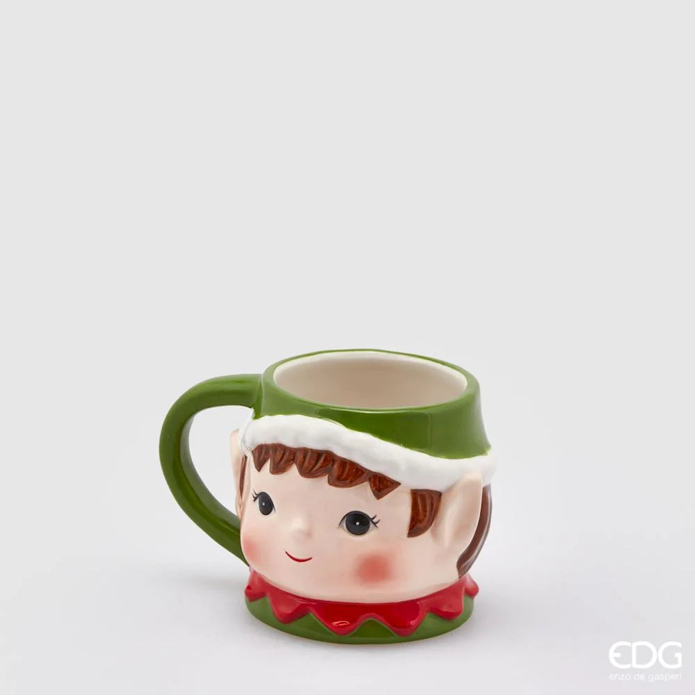 EDG - Mug Elfe de Noël H9 cm
