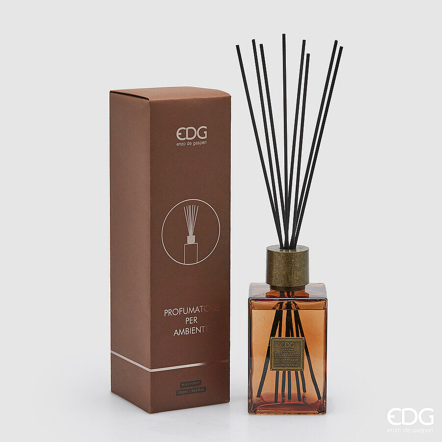 EDG - Profumatore Bottiglia Quadrato 1200 ml Black Forest