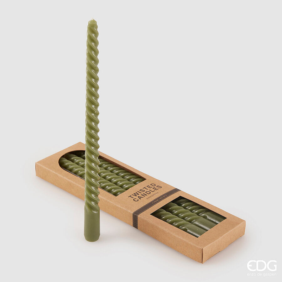 EDG - Confezione 4 Candele Verde