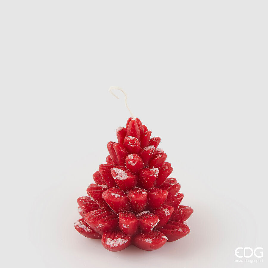EDG - Candela Pigna H9.5 D10,5 cm Rossa