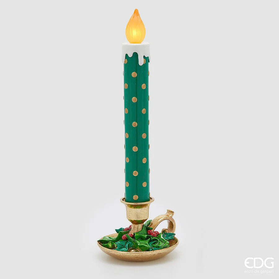 EDG - Candela led pois con piattino
