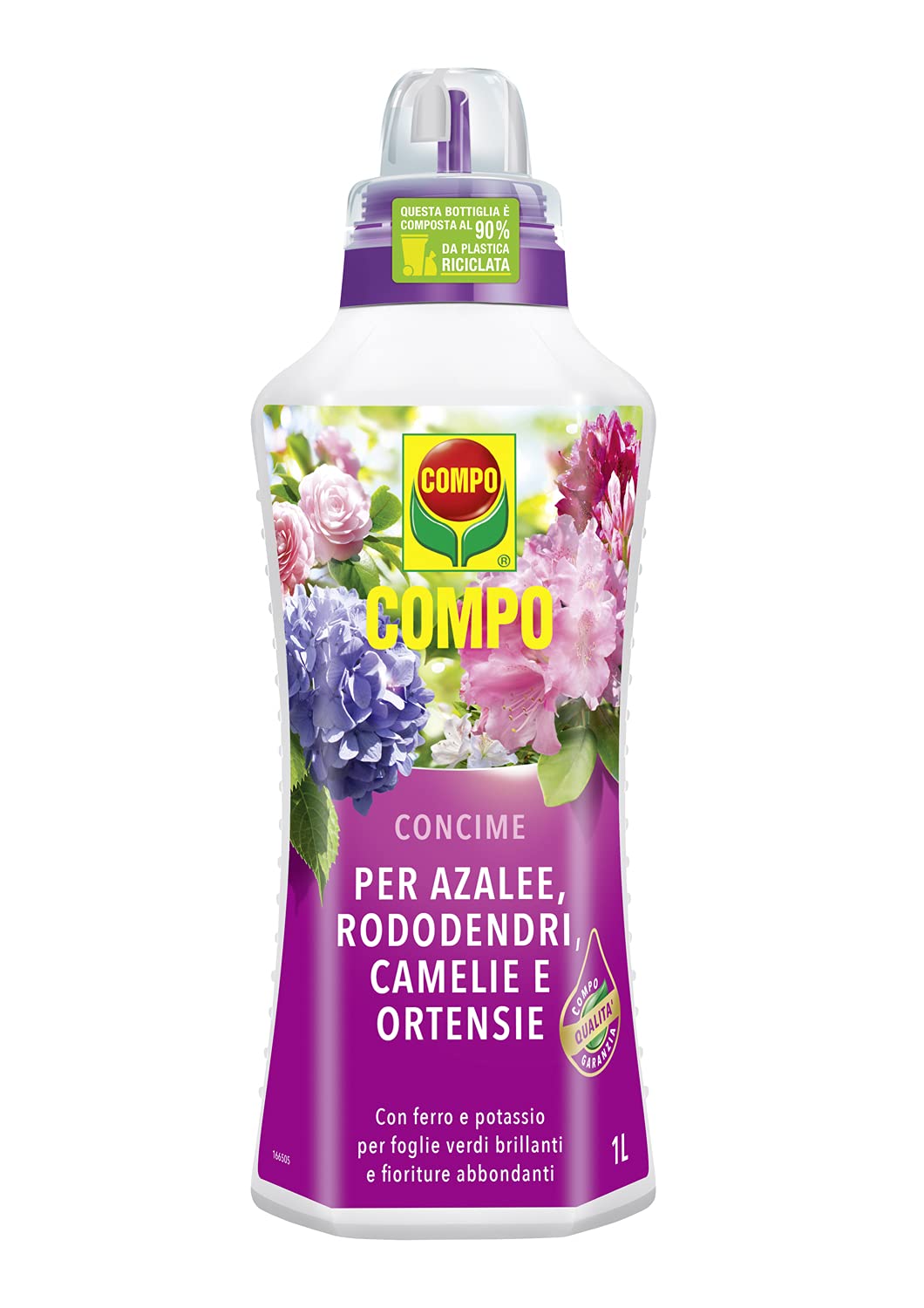 Compo - Concime per Azalee Rododendri Camelie e Ortensie 1lt