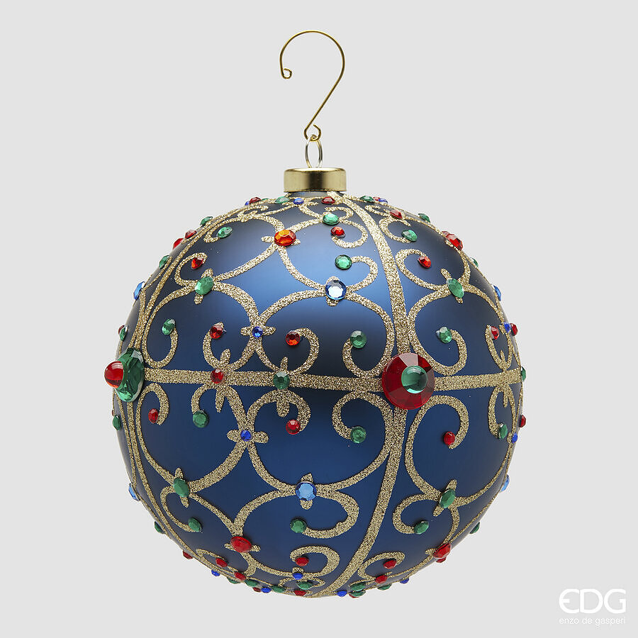 EDG - Addobbo Palla Jewel D 15cm Blu