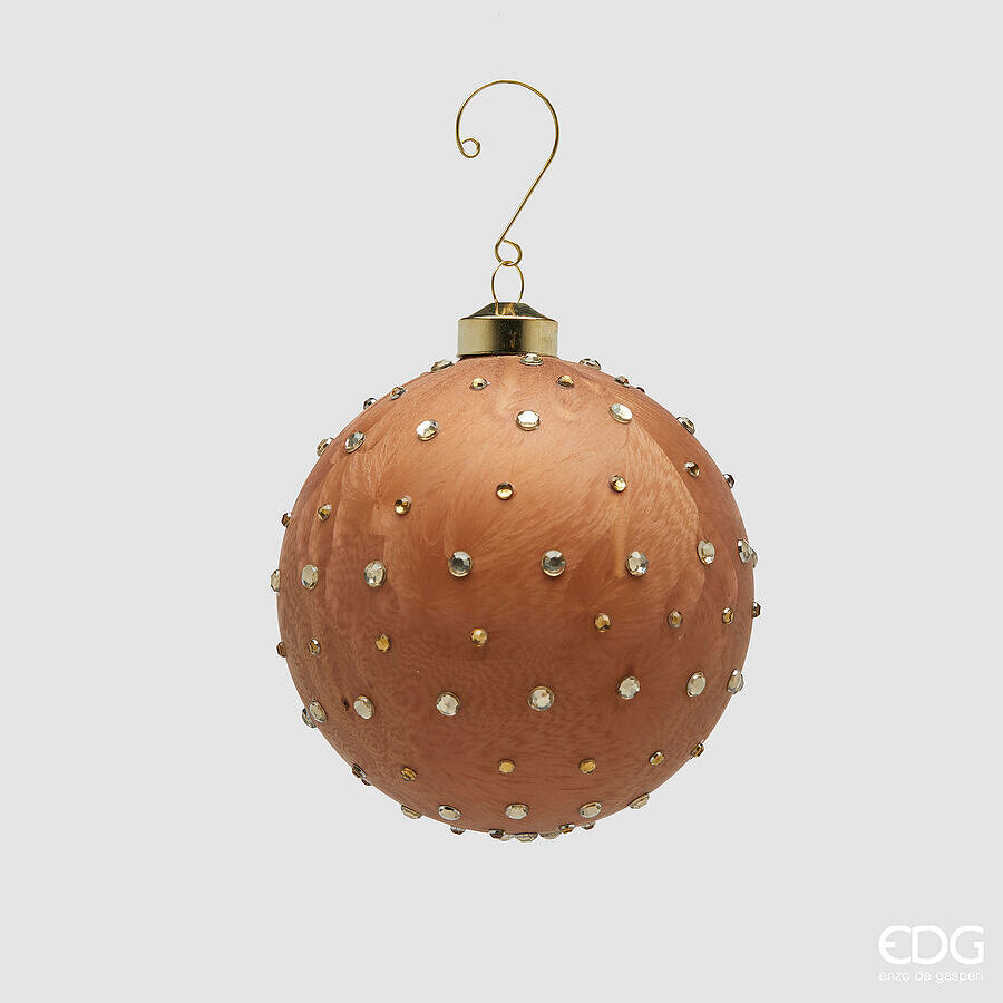 EDG- Palla decorativa spark in vetro Ruggine D 10 cm