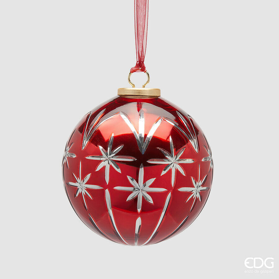 EDG - Sfera Stelle Rossa D 13cm