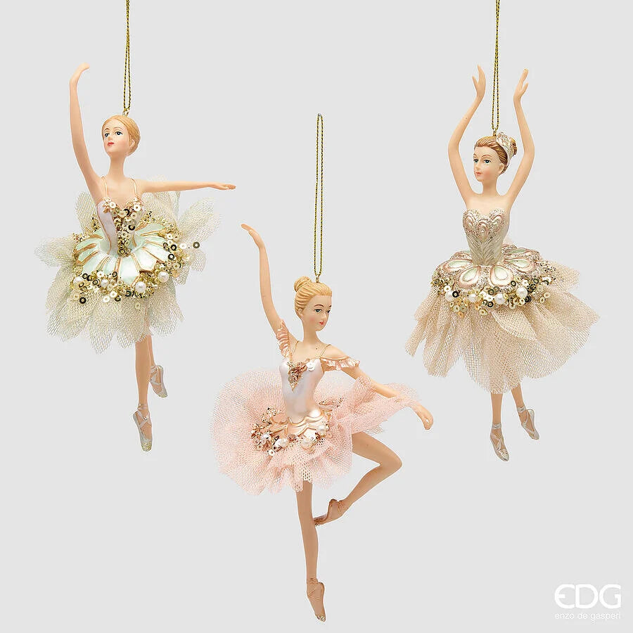 EDG - Addobbo Ballerina Pink Mix H17 cm – 1 Pezzo Assortito