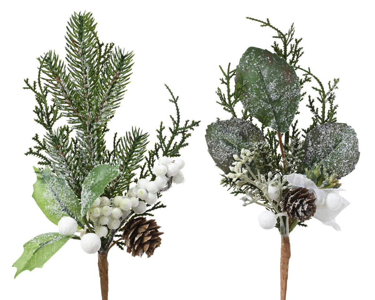 Garden Foggia - Ramo Bacche e Foglie ghiacciato Assortito 1 pz