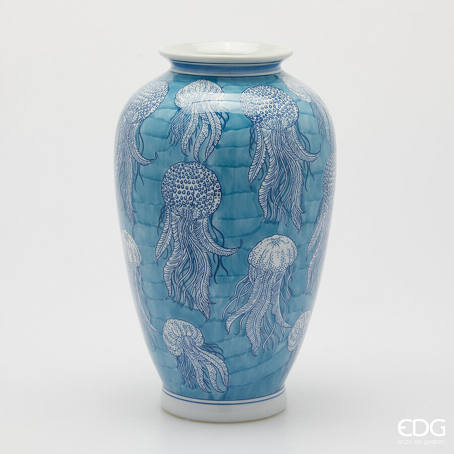 EDG - Vaso Medusa Anfora Celeste d.22 h.37