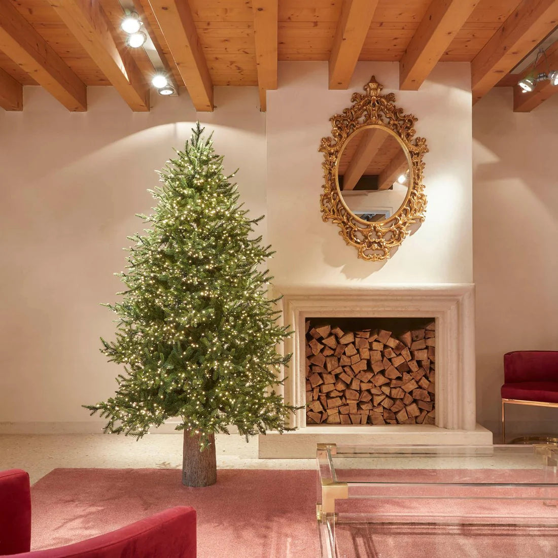 EDG -Albero di Natale Pino Luxury 210 cm con 4000 mini led D142