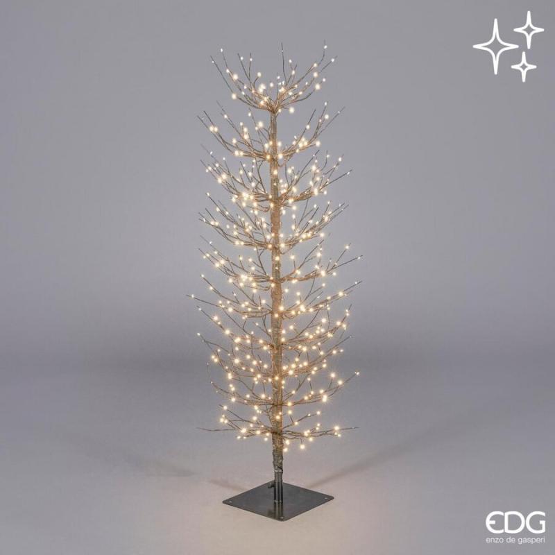 EDG - Albero Faggio con base 400mini led H120 cm Nero