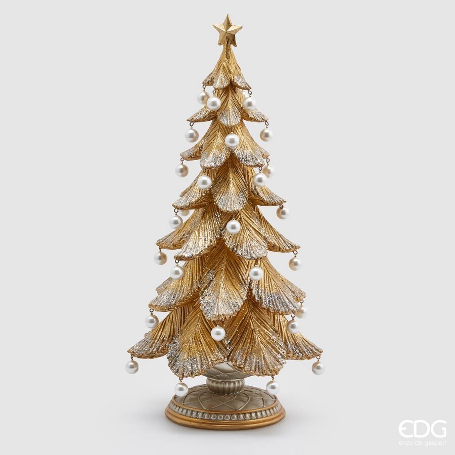 EDG Enzo De Gasperi - Pino Albero di Natale con Perle 46x22cm