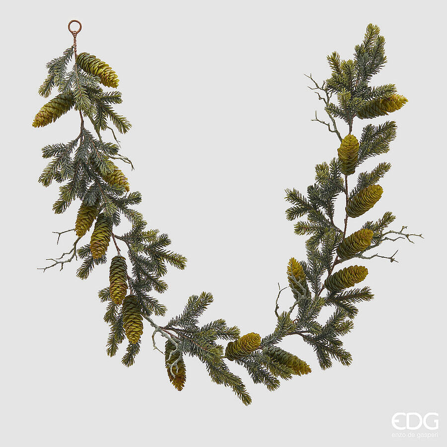 EDG - Festone Pino con Pigne H120 cm