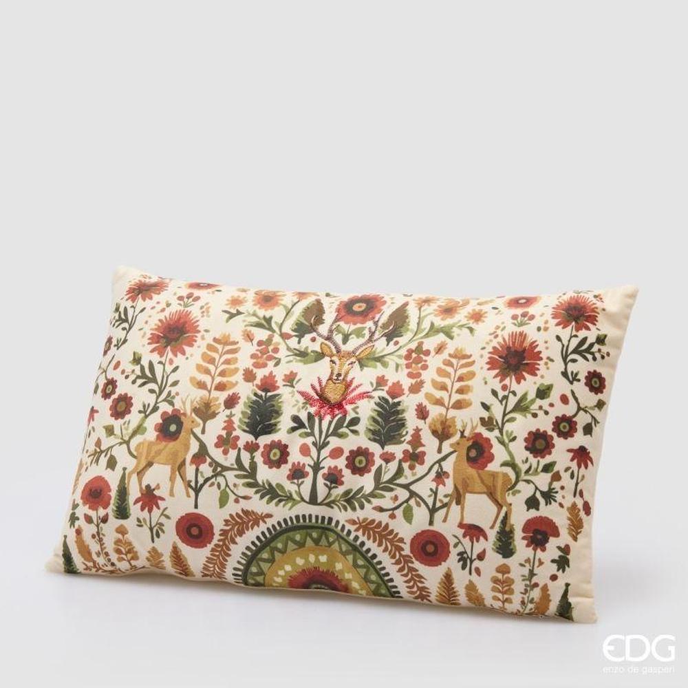 EDG - Cuscino Bosco Rettangolare Marrone L 50 x 30