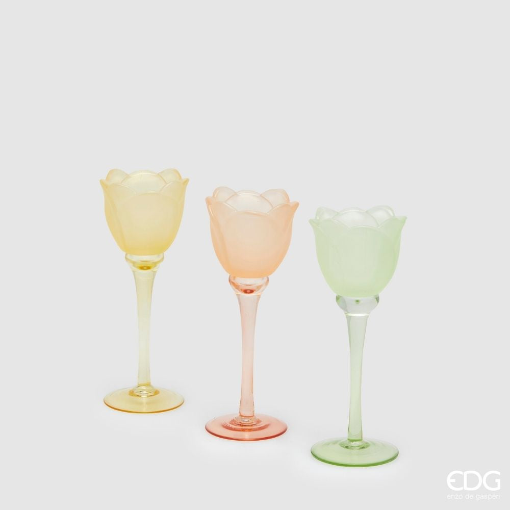 EDG - Portacandela Tulipano H 22cm