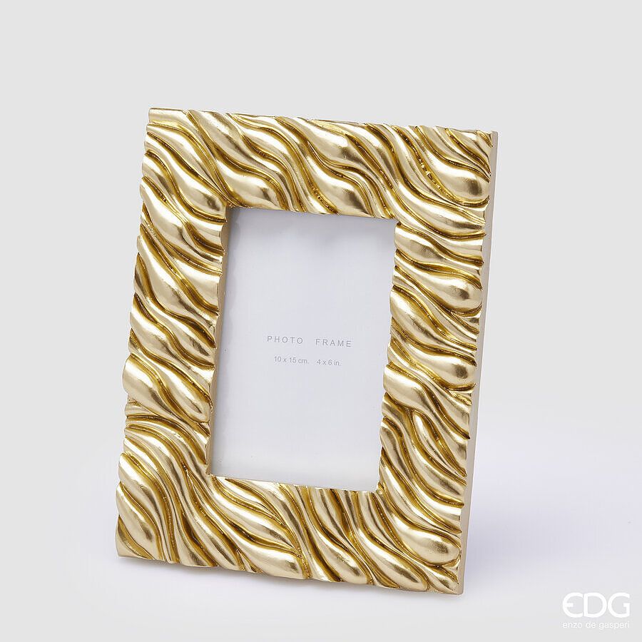 EDG - Portafoto Onde Gold H 24cm