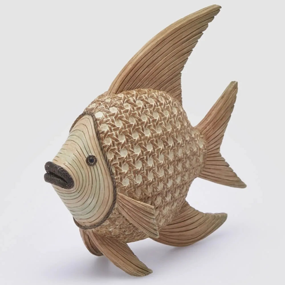 EDG - Pesce Decorativo Resina Bamboo H 19,5 cm