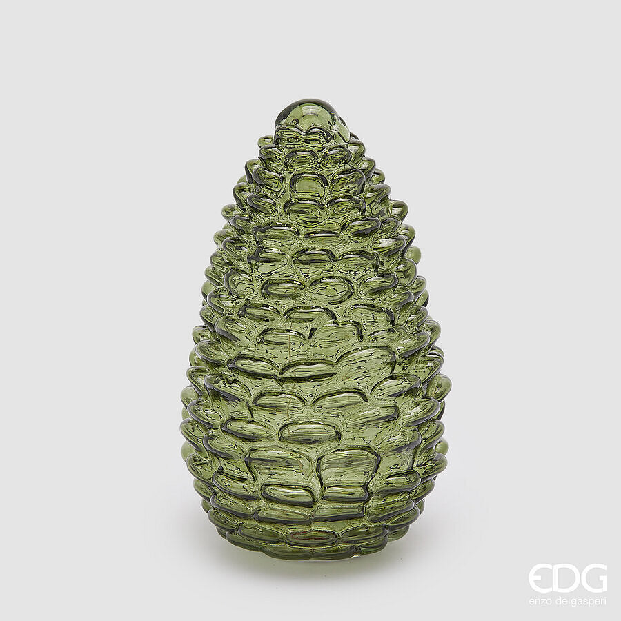 EDG - Pigna Decorativa LED Verde H 25 D 15
