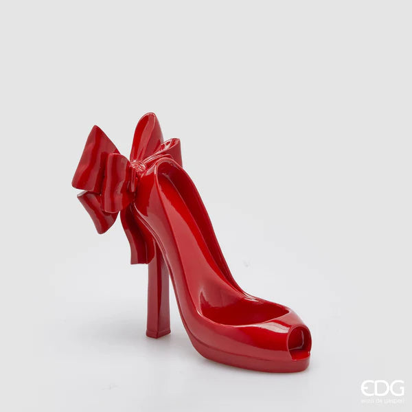 EDG - Scarpa porta bottiglia decorativa Rossa