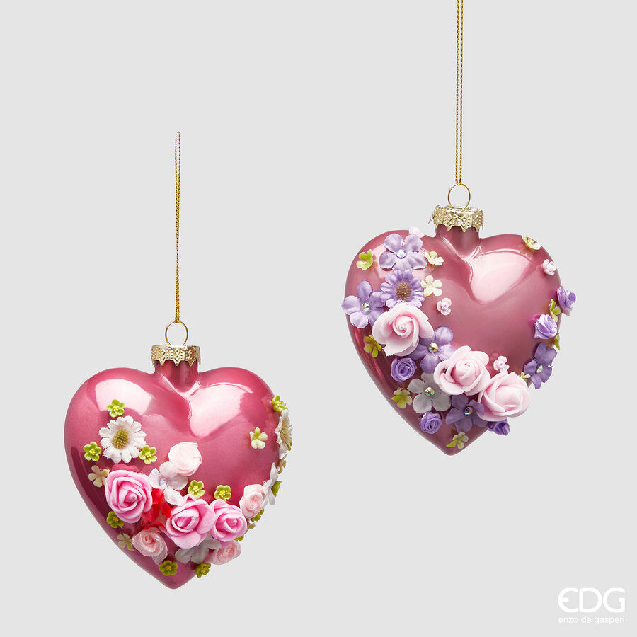 EDG - Decoro Cuore Floreale D10 cm