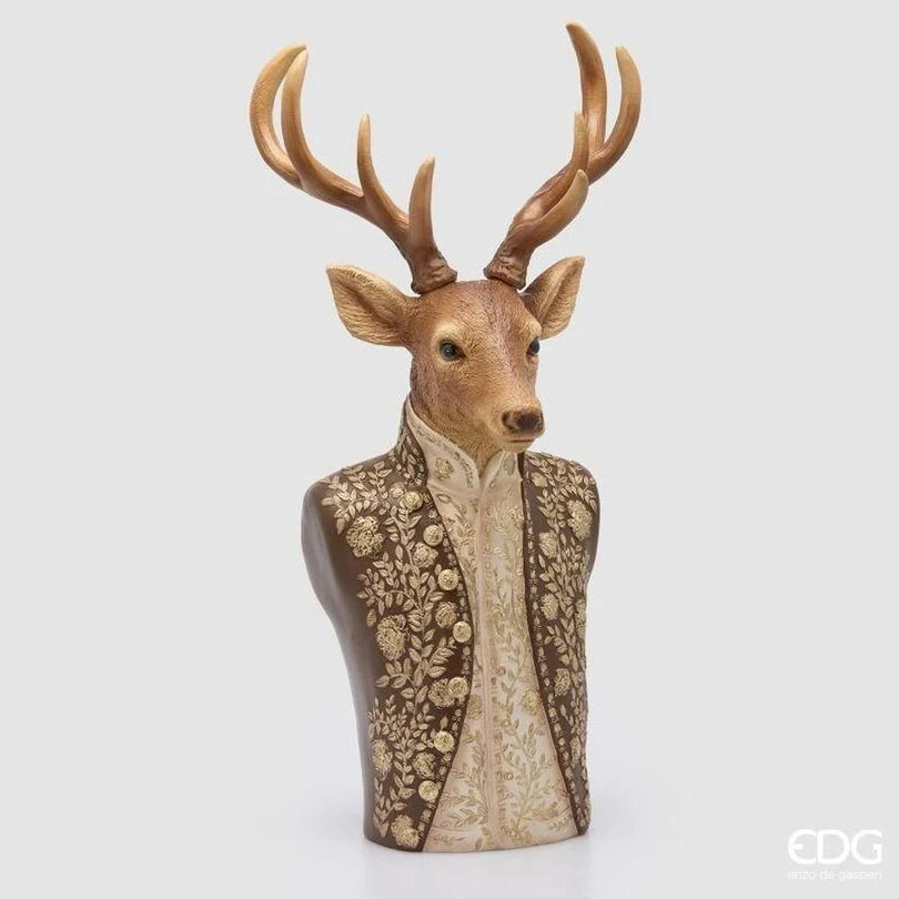 EDG - Renna Boheme Decorativa H68 L34 P28 Marrone