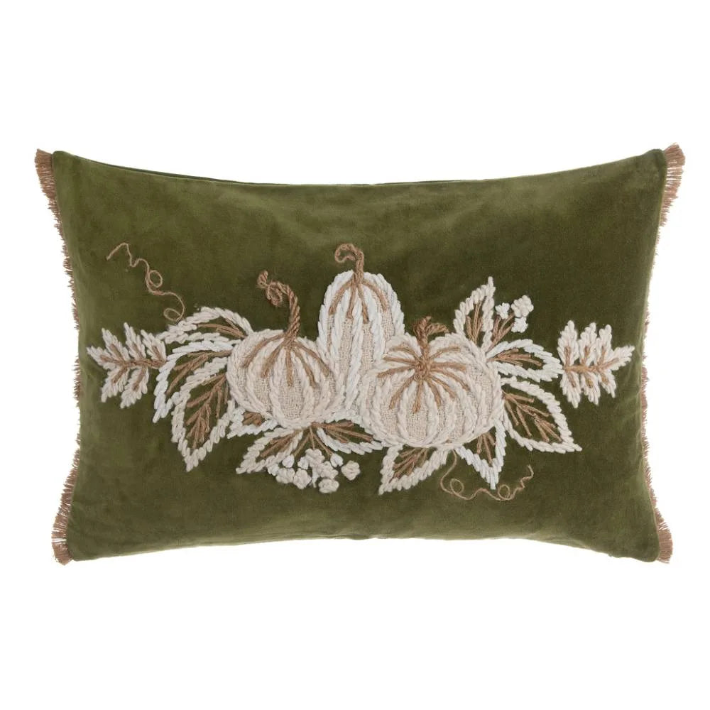 Blanc Mariclò - Cuscino Rettangolare Velluto Zucche di Sogno 35×50 cm