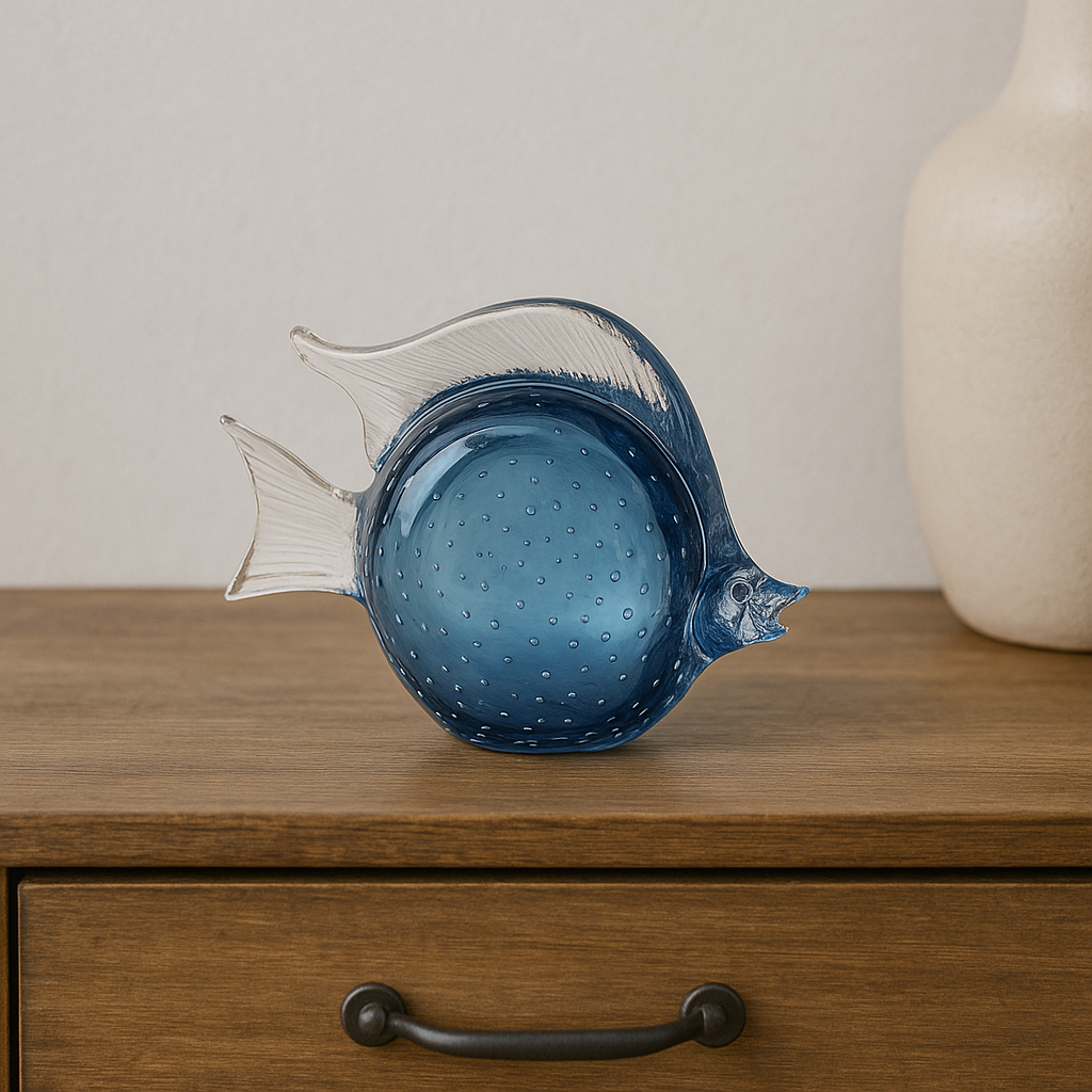 EDG - Deco Pesce Vetro Azzurro