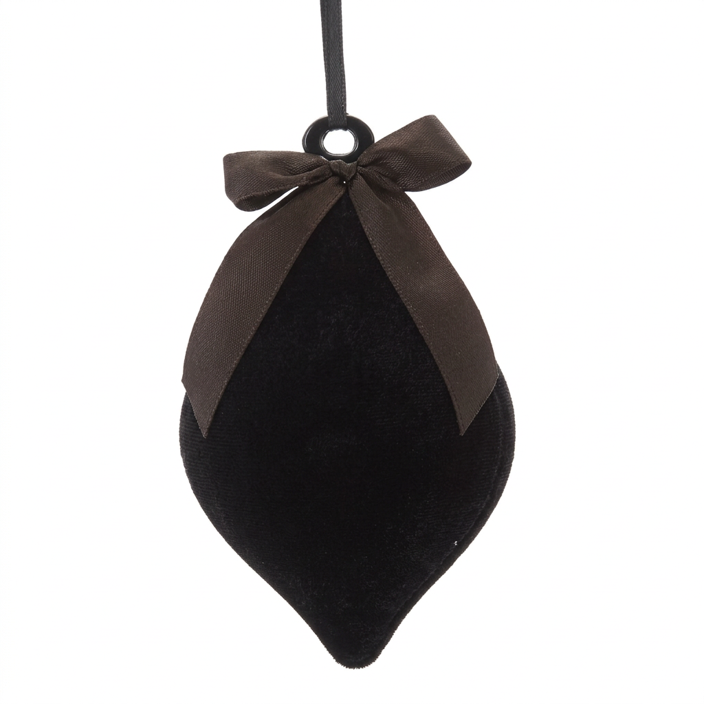 Garden Foggia - Deco Fuso Velluto Nero h 32cm