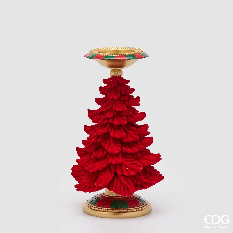 EDG - Portacandela Natalizio Pino H36 Cm