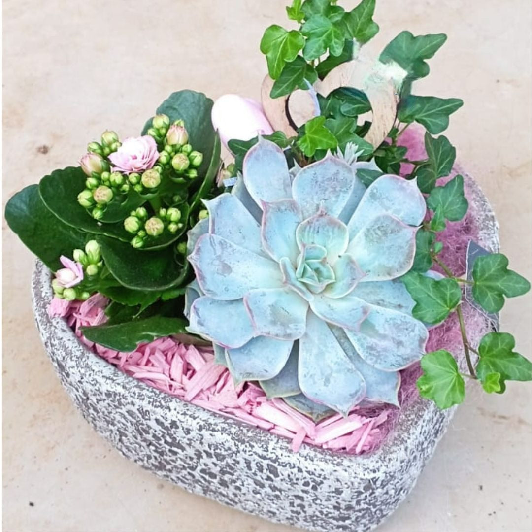 Garden Foggia - Heart Vase Composition