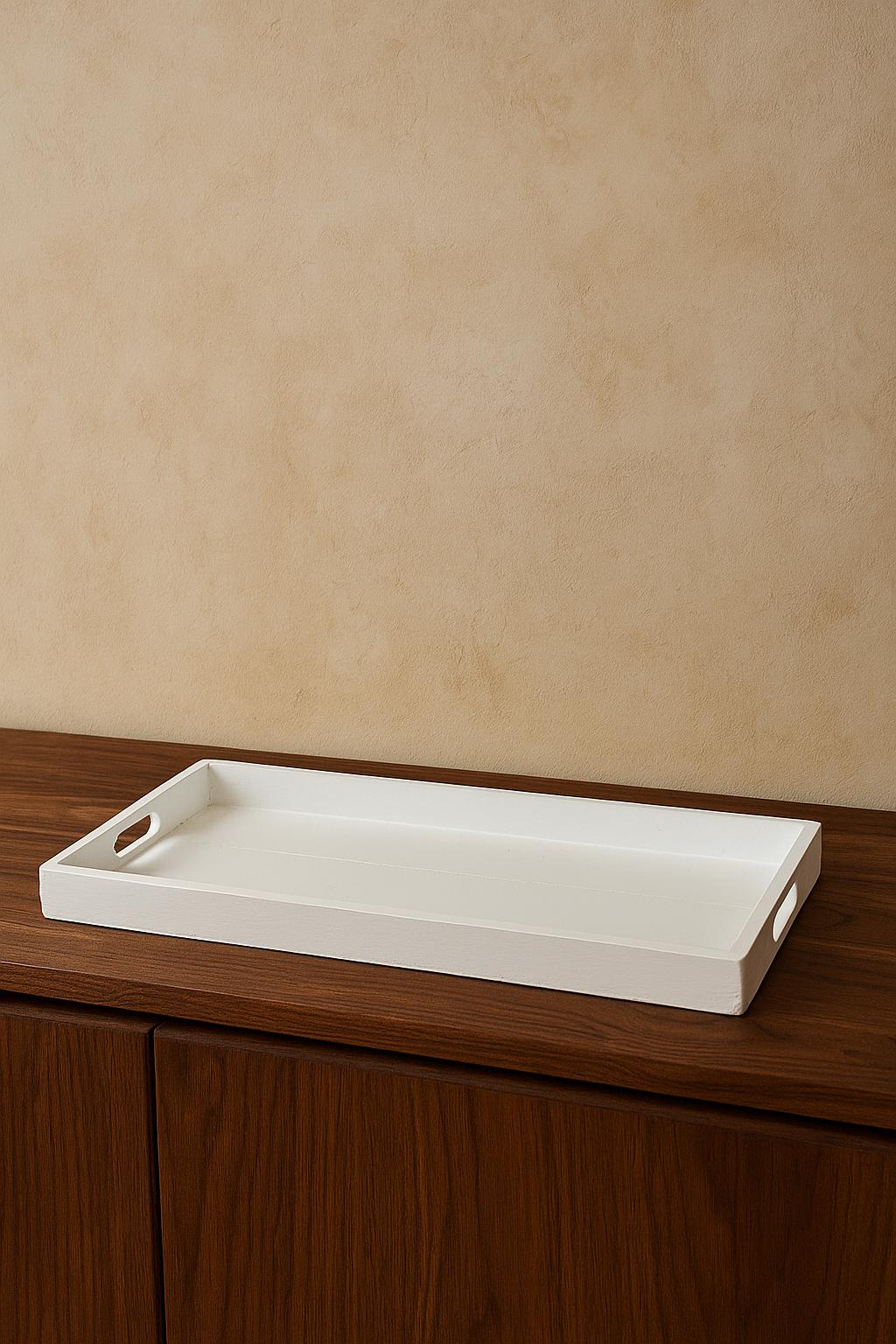 Garden Foggia - Vassoio Con Manici Bianco