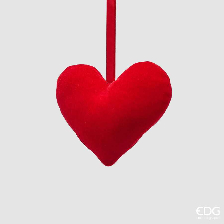 EDG - Cuore Velluto Da Appendere H18 CM