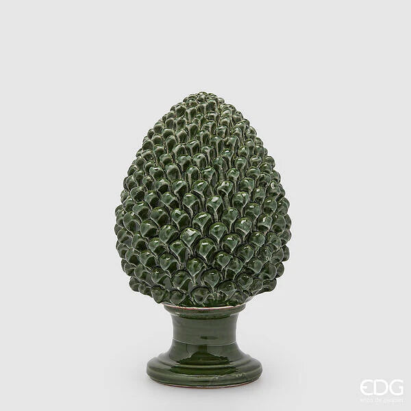 EDG - Décoration en forme de pomme de pin verte